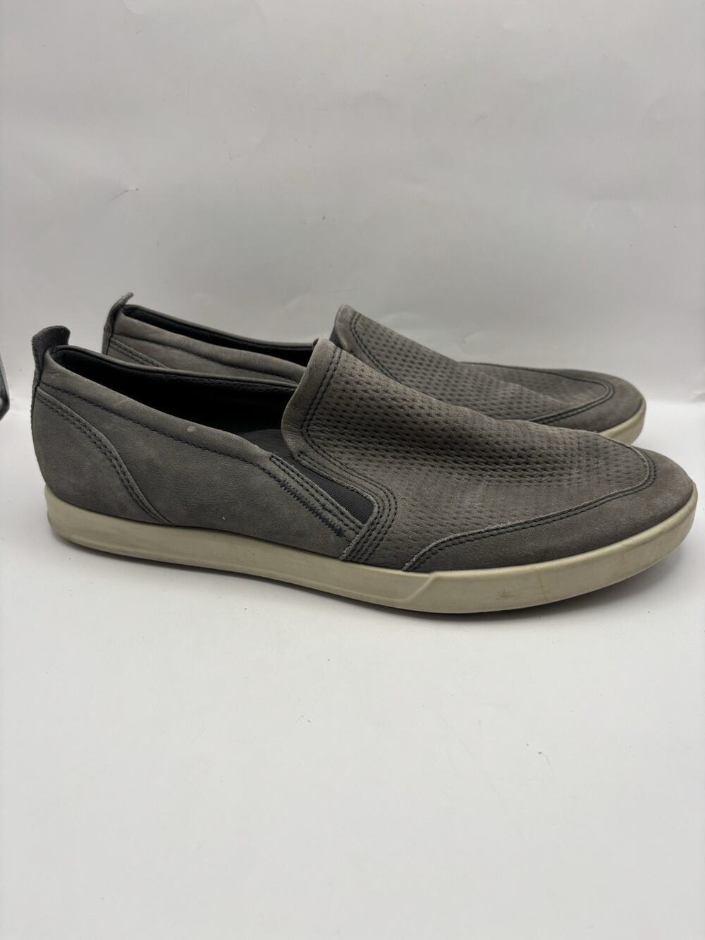 Ecco Collin 2.0 Gray Slip On Shoes Men Size 12